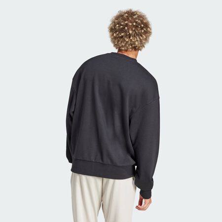 ADIDAS ORIGINALS Sweat-shirt logo à 3 bandes coupe ample Essentials Black / White HOMME