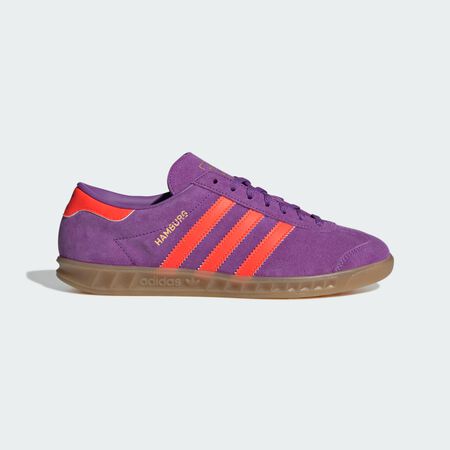ADIDAS ORIGINALS Hamburg Shoes Active Purple / Solar Red / Gold Metallic UNISEX