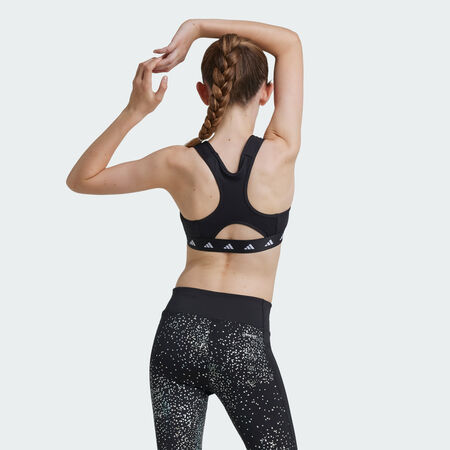 ADIDAS SPORTSWEAR TECHFIT Power React Bra Black / Carbon / White JUNIOR