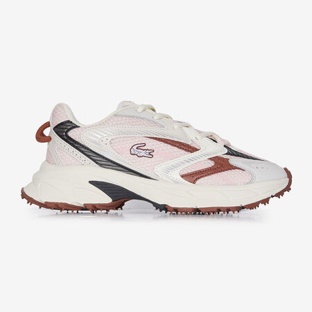 LACOSTE l00 L003 NEO SHOT BLANC/BORDEAUX FEMME