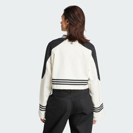 ADIDAS ORIGINALS Sweat-shirt ras-du-cou Blocking Off White / Black FEMME