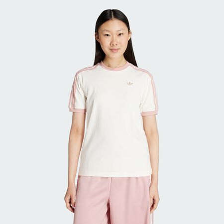 ADIDAS ORIGINALS T-shirt 3 bandes à volants adidas Originals Off White FEMME