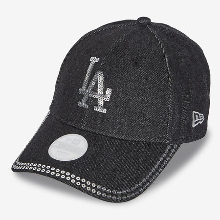 NEW ERA 9FORTY WOMEN LA DENIM SEQUIN NOIR FEMME