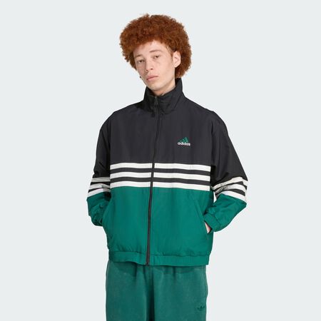 ADIDAS ORIGINALS Archiver Track Top Black / Collegiate Green HOMME