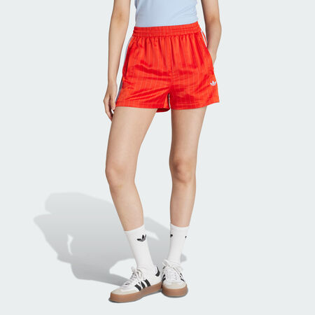 ADIDAS ORIGINALS Short adidas Originals Pin-stripe Satin Bold Orange FEMME