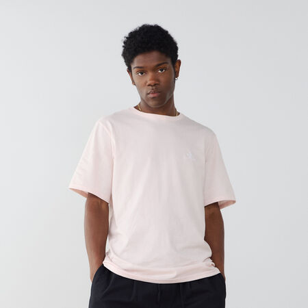 CONVERSE TEE SHIRT STAR CHEVRON EMBROIDERED ROSE/BLANC HOMME