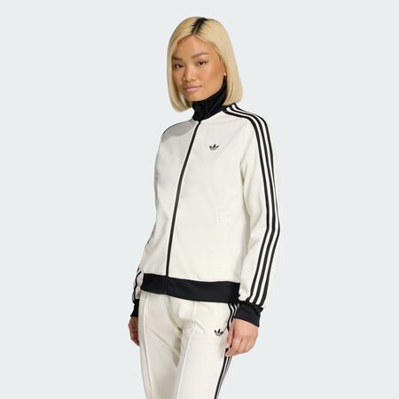 ADIDAS ORIGINALS JACKET FZ CLASSIC ECRU/NOIR FEMME