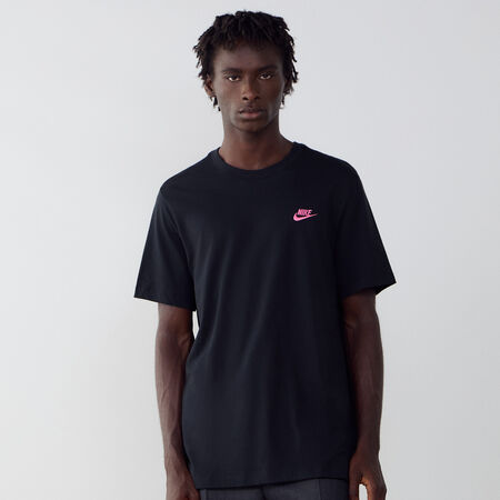 NIKE TEE SHIRT CLUB NOIR/ROSE HOMME