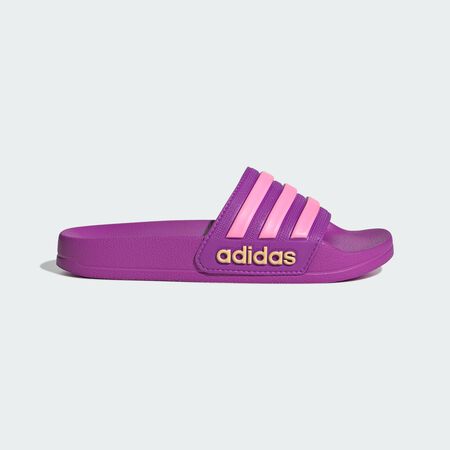 ADIDAS SPORTSWEAR ADILETTE SHOWER SLIDES Purple Burst / Bliss Pink / Semi Ice Tangerine TODDLERS