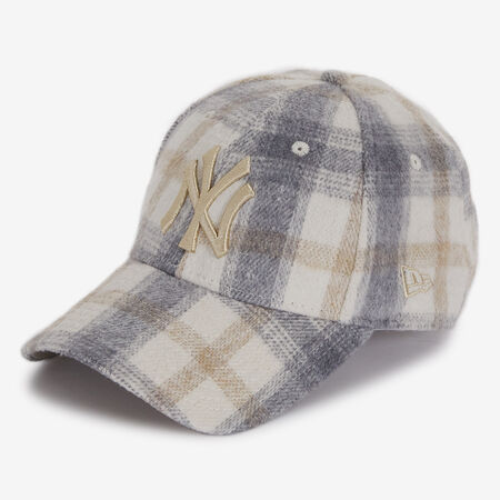 NEW ERA 9FORTY NY PLAID OFF-WHITE MEN