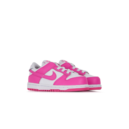 NIKE dunk DUNK LOW BLANC/ROSE BÉBÉ