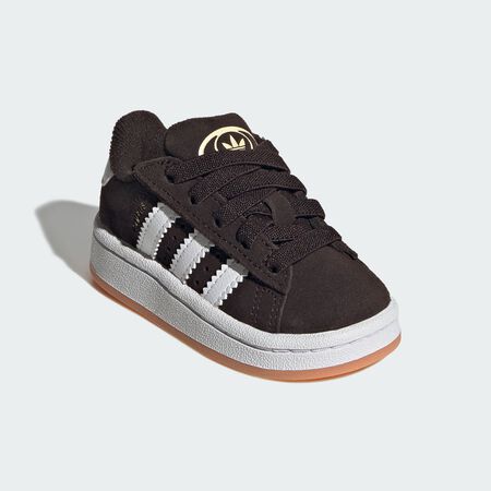 ADIDAS ORIGINALS Campus 00s Comfort Closure Elastic Lace Shoes Kids Aurora Coffee / Cloud White / Gum BABIES