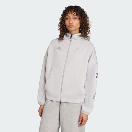 ADIDAS PERFORMANCE Sweat-shirt flèches d'argent équipe Mercedes - AMG Petronas Formule 1 Grey Two FEMME