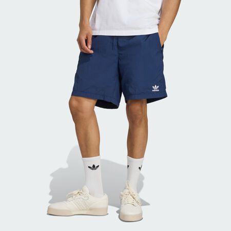ADIDAS ORIGINALS Trefoil Essentials Woven Shorts Night Indigo / White MEN