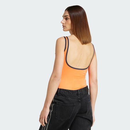 ADIDAS ORIGINALS Body logo linéaire Semi Solar Orange FEMME