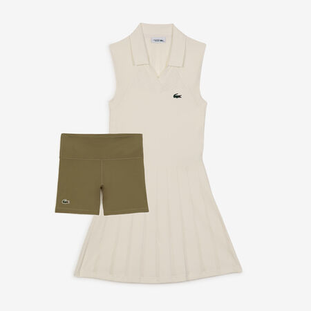 LACOSTE DRESS TENNIS ECRU FEMME
