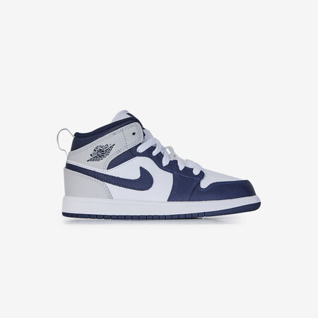 JORDAN air jordan 1 AIR JORDAN 1 MID BLANC/MARINE CADET