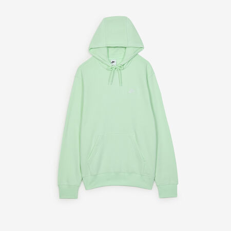 NIKE HOODIE CLUB SMALL LOGO VERT/BLANC HOMME