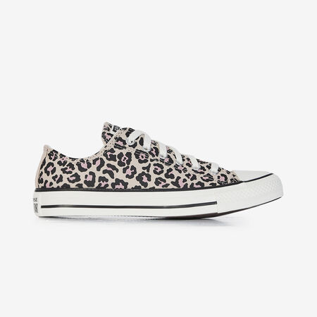 CONVERSE chuck taylor all star CHUCK TAYLOR ALL STAR OX LEOPARD BEIGE/NOIR JUNIOR