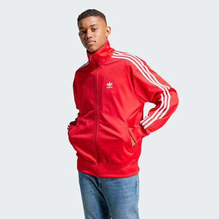 ADIDAS ORIGINALS Veste de survêtement Adicolor Classics Firebird Better Scarlet / White HOMME