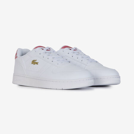 LACOSTE t-clip T-CLIP SET MONOGRAM WHITE/PINK JUNIOR