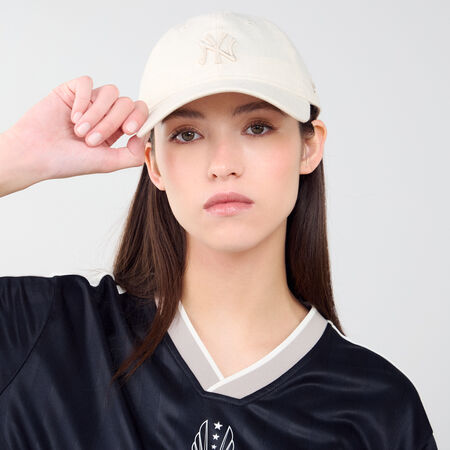 NEW ERA 9TWENTY WOMEN NY LINEN BEIGE FEMME