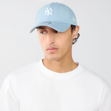 NEW ERA 9FORTY NY DENIM EMBROIDERY LOGO BLUE/WHITE MEN