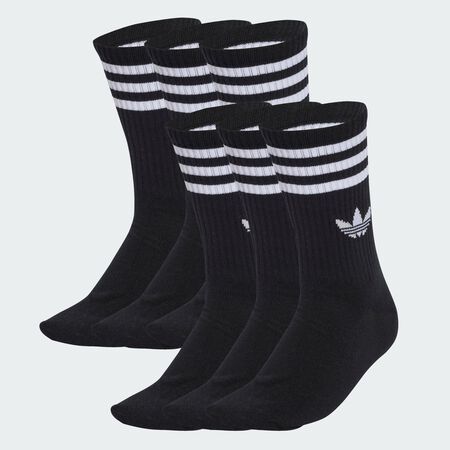 ADIDAS ORIGINALS Chaussettes 3 bandes (6 paires) Black MIXTE