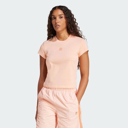 ADIDAS ORIGINALS T-shirt slim Essentials Glow Pink FEMME