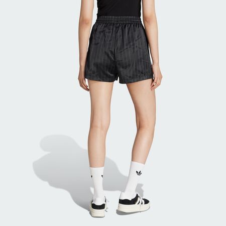 ADIDAS ORIGINALS adidas Originals Pin-stripe Satin Shorts Black WOMEN