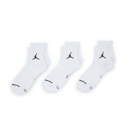 JORDAN CHAUSSETTES X3 QUARTER JUMPMAN WHITE/BLACK MEN