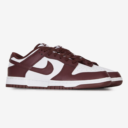 NIKE dunk DUNK LOW BLANC/BORDEAUX HOMME