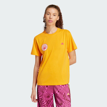 ADIDAS SPORTSWEAR T-shirt graphique adidas x FARM Bright Orange FEMME