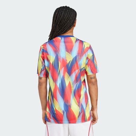 ADIDAS PERFORMANCE Arsenal 25/26 Pre-Match Jersey Victory Blue / Pure Ruby / Bright Yellow / Bright Cyan MEN