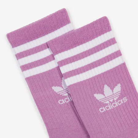 ADIDAS ORIGINALS CHAUSSETTES X3 CREW 3 STRIPES ROSE/BLANC MIXTE