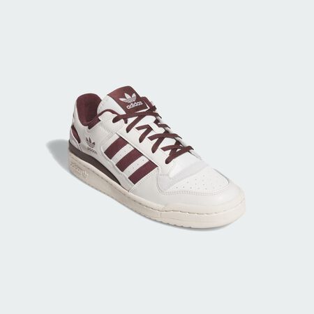 ADIDAS ORIGINALS Chaussures Forum Low CL Cloud White / Aurora Ruby / Wonder White HOMME