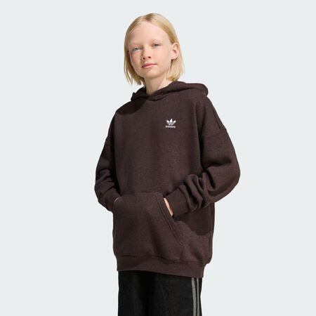 ADIDAS ORIGINALS Loose Fleece Hoodie Kids Aurora Coffee Mel. JUNIOR