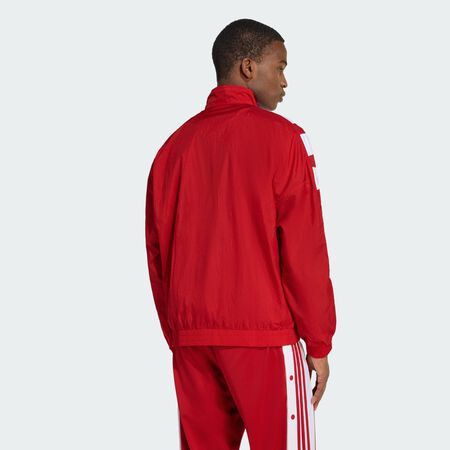 ADIDAS ORIGINALS ARCHIVE BLOCKED TRACK TOP Better Scarlet / White MEN