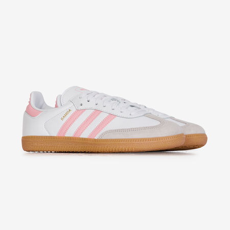 ADIDAS ORIGINALS samba SAMBA OG BLANC/ROSE JUNIOR