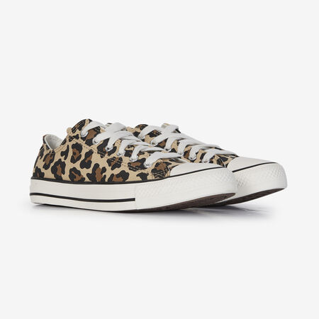 CONVERSE CHUCK TAYLOR ALL STAR OX LEOPARD BEIGE/BROWN JUNIOR