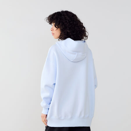 NIKE HOODIE PHOENIX LONG OVERSIZED BLEU/BLANC FEMME