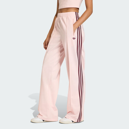 ADIDAS ORIGINALS FIREBIRD LOOSE TRACK PANTS Sandy Pink / Maroon WOMEN