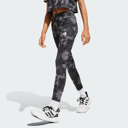 ADIDAS PERFORMANCE Legging imprimé floral Train Essentials Enfants Grey Five / Grey Six / Carbon / Black JUNIOR