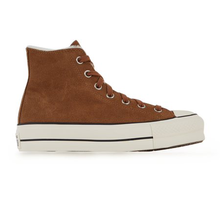 CONVERSE chuck taylor all star CHUCK TAYLOR ALL STAR LIFT HI SUEDE BROWN WOMEN
