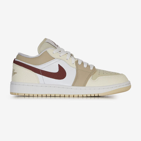 AIR JORDAN 1 LOW : WHITE/BEIGE