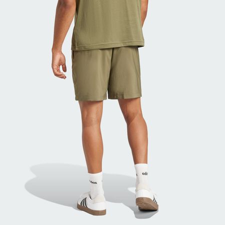 ADIDAS ORIGINALS Essentials Small Logo Chelsea Shorts Olive Strata / Black MEN