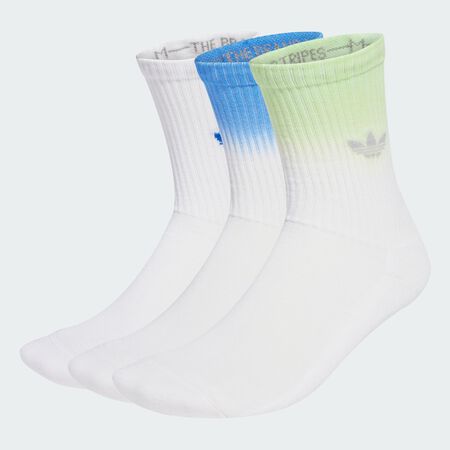 ADIDAS ORIGINALS Ombre Chaussettes mi-mollet 3 paires White / Pulse Lime / Blue MIXTE