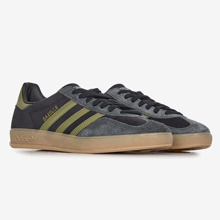 ADIDAS ORIGINALS gazelle GAZELLE INDOOR NOIR/KAKI HOMME