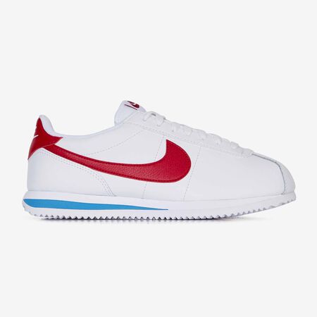 CORTEZ LEATHER OG : BLANC/ROUGE