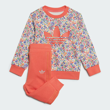 ADIDAS ORIGINALS Ensemble sweat-shirt ras-du-cou adidas Originals x Liberty London Enfants Cloud White / Multicolor CADET